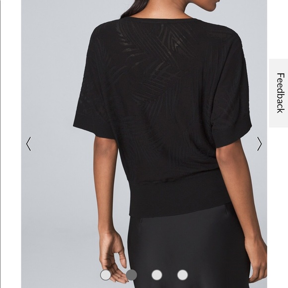 WHBM Palm Burnout sweater - Picture 2 of 8